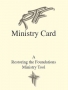 Laminated Ministry Cards